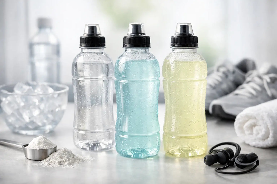 Vergleich transparenter Sportdrink-Rezepturen