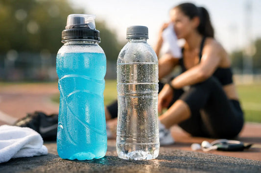 Elektrolytgetränk oder Wasser beim Sport?